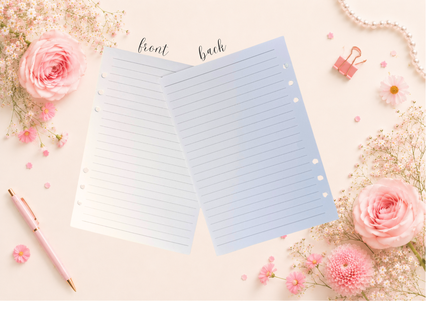 Lined Insert Pages