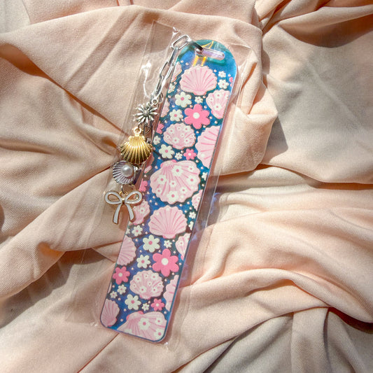 Pink Seashell Bookmark
