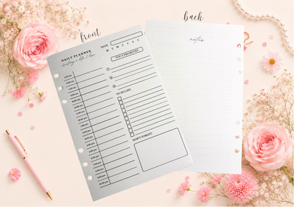 Daily Planning Insert Pages