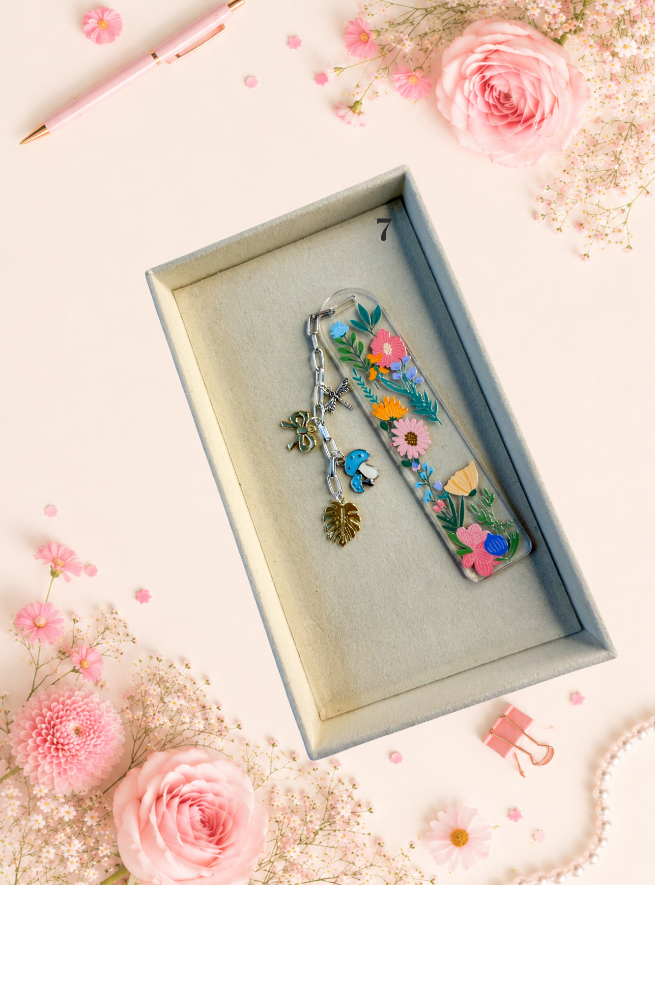 Personalized Blooming Bookmarks