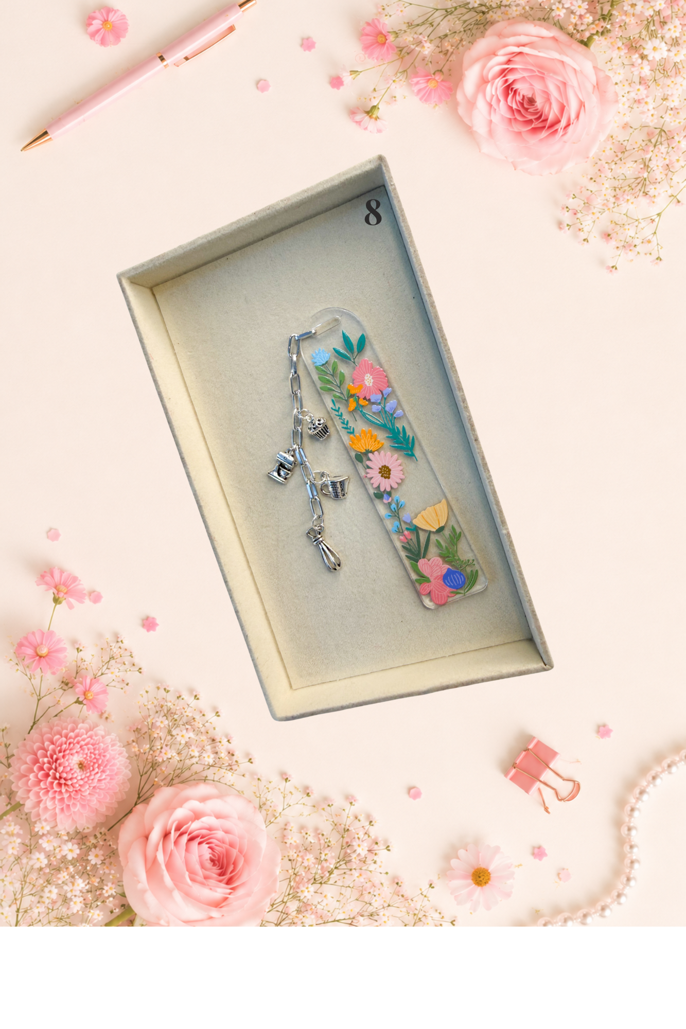 Personalized Blooming Bookmarks