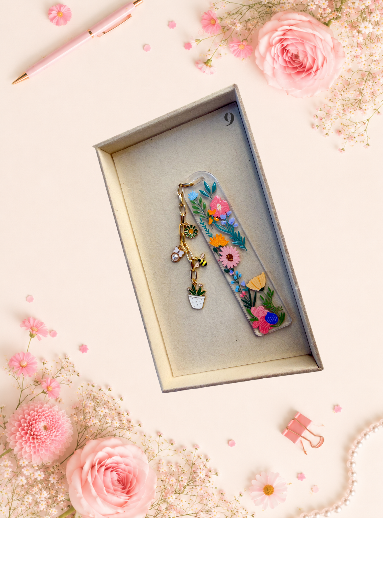 Personalized Blooming Bookmarks