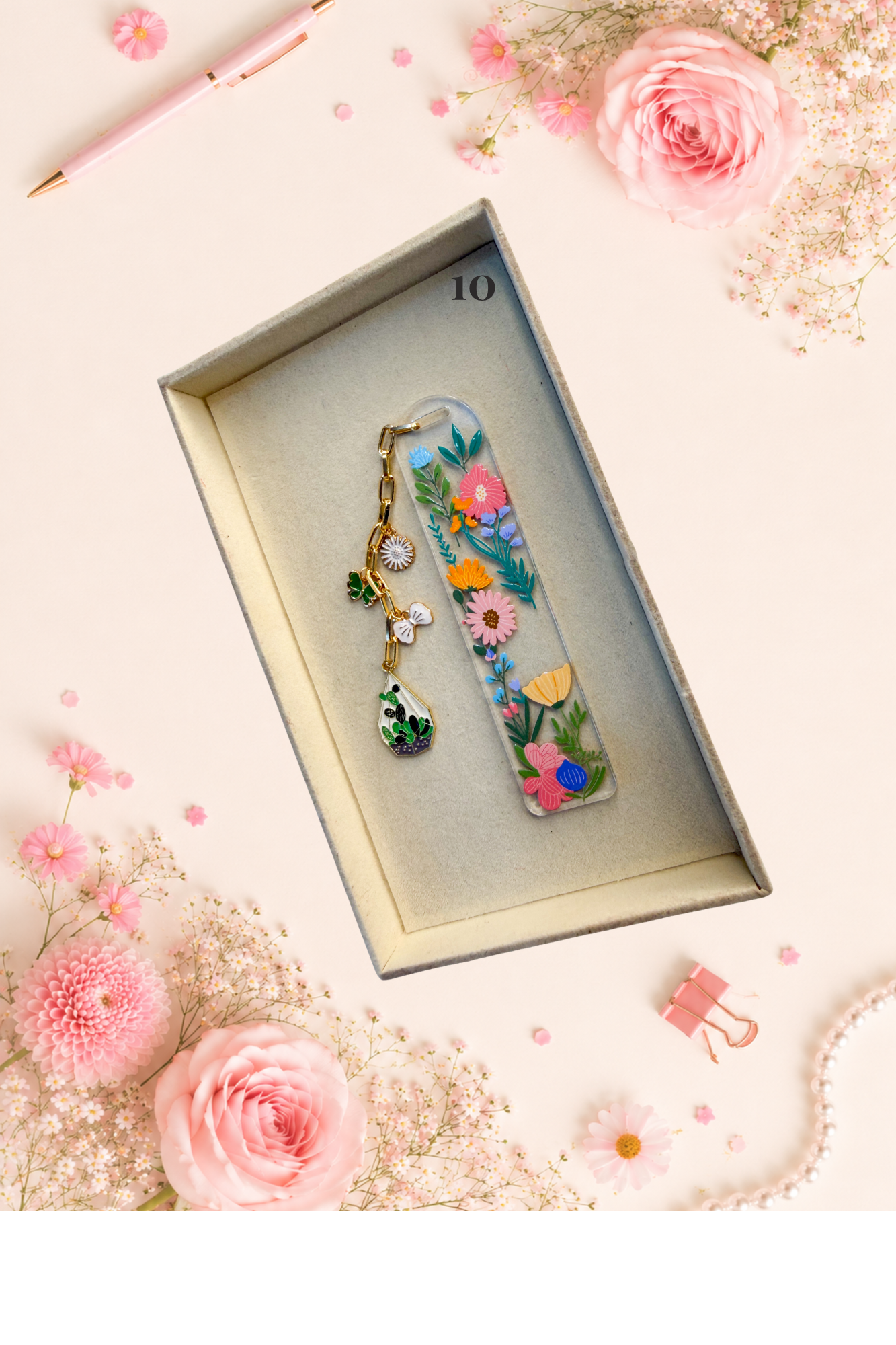 Personalized Blooming Bookmarks
