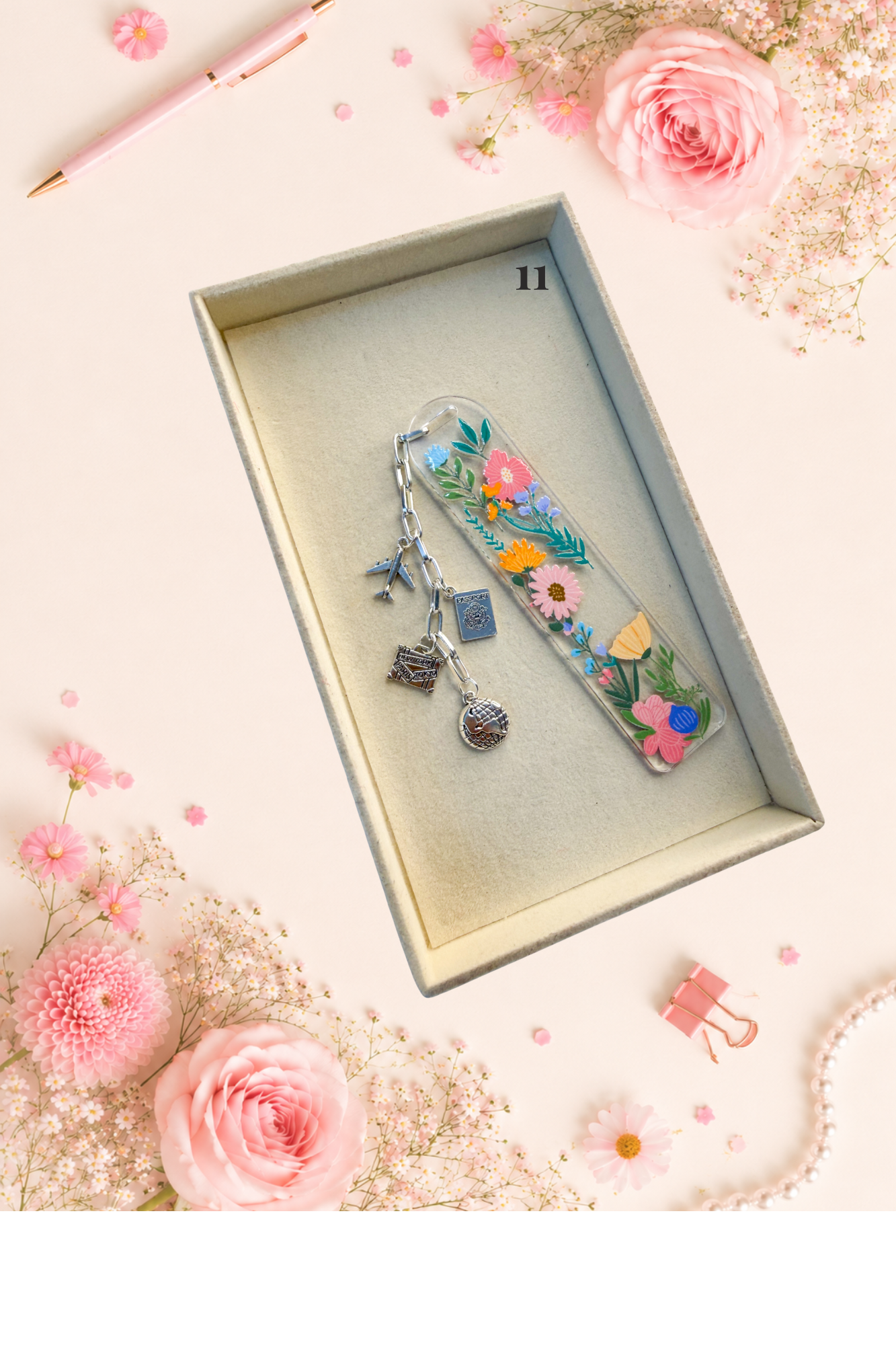 Personalized Blooming Bookmarks