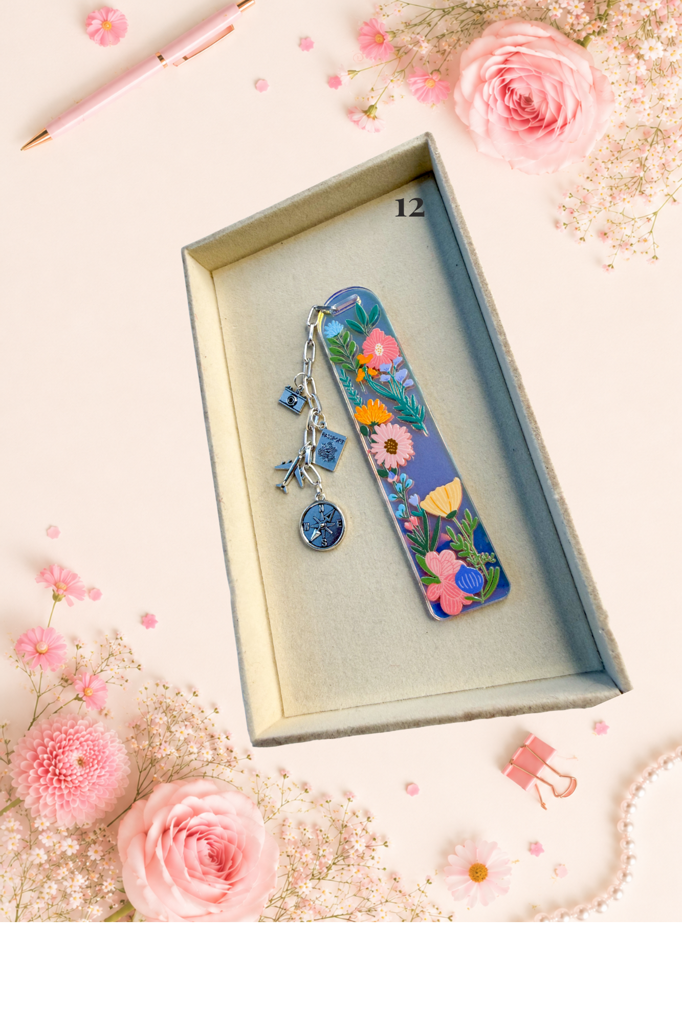 Personalized Blooming Bookmarks