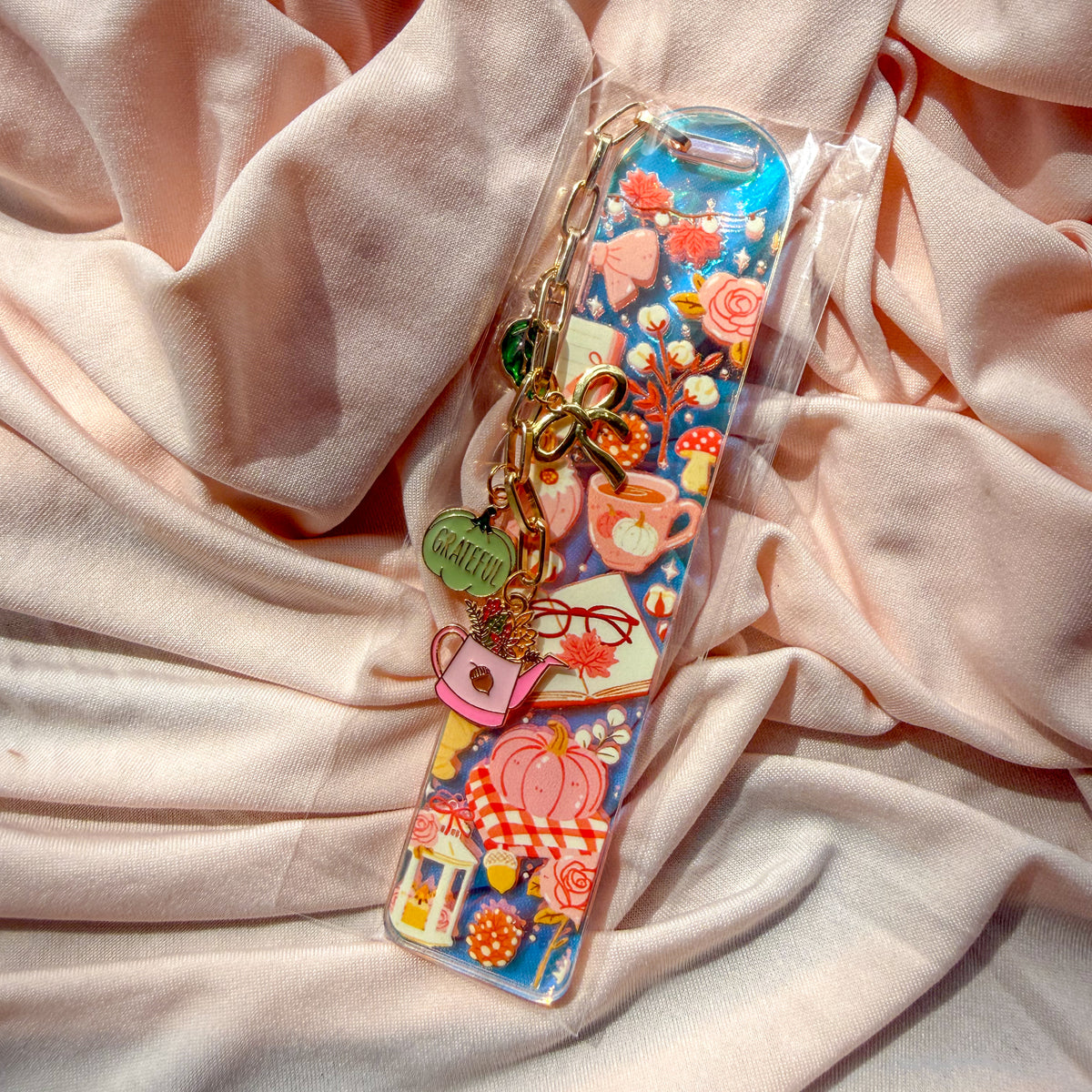 Pink Fall Bookmark (3)