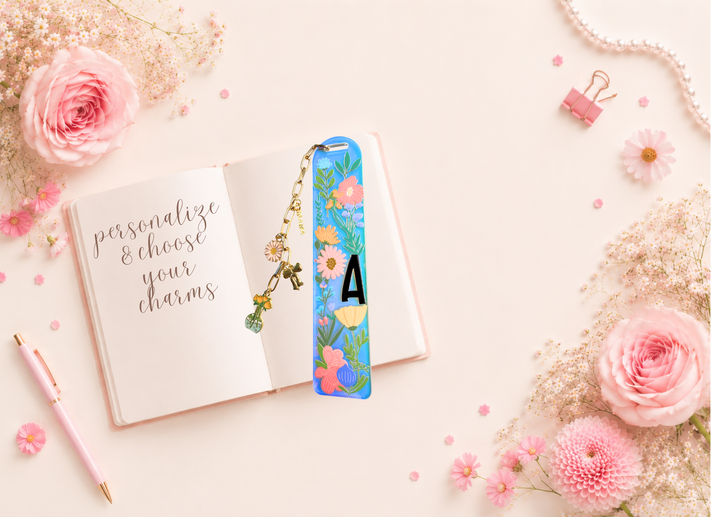 Personalized Blooming Bookmarks