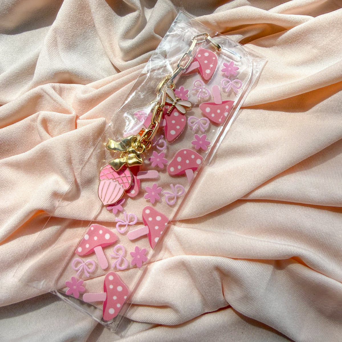 Pink Mushroom Bookmark