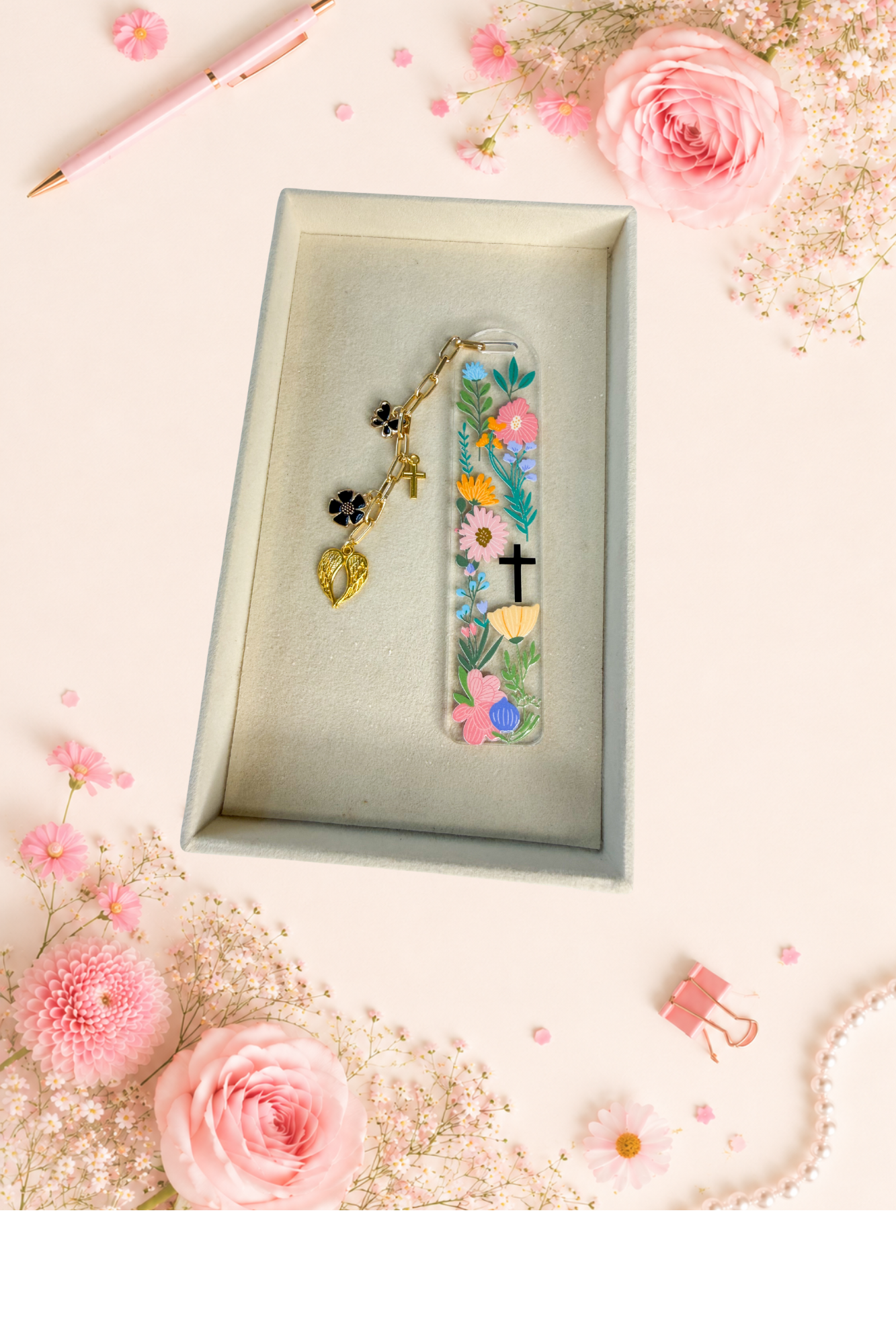 Blooming Cross Bookmark
