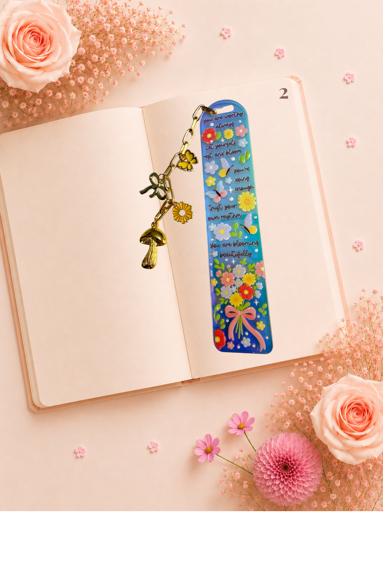 Blooming Reminders Bookmark