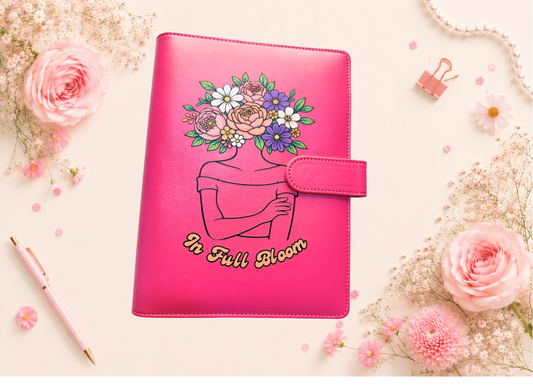 Pink In Full Bloom Binder (pages included)